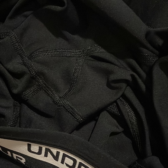 Under Armour HeatGear Armour Bike Shorts Black Compression Spellout 2022-XL - Picture 8 of 8